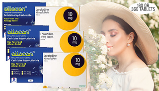 6 or 12-Month Supply of Hay Fever Tablets (10mg) - Cetirizine or Lorat ...