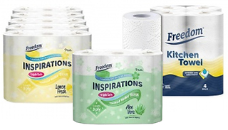 Freedom Bundle - Toilet Roll & 24 Kitchen Rolls - 45 or 90 Rolls
