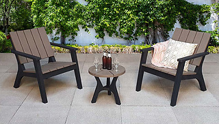 2 Seat Armchair & Table Garden Set