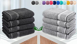 4 x Jumbo Egyptian Cotton Bath Sheets - 15 Colours