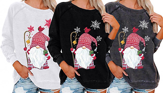 Christmas Santa Gonk Jumper - 3 Colours & 6 Sizes