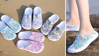 Breathable Pattern Outdoor Slippers - 4 Colours & 4 Sizes