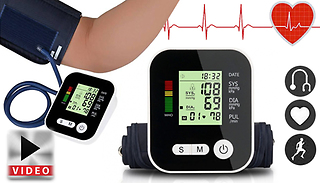 4-in-1 Blood Pressure Monitor with LCD Display + Voice Function