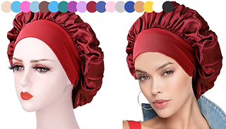 3-Pack Satin Hair Bonnet - 6 Colours