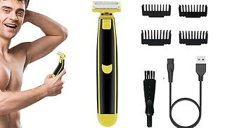 Men's Stainless Steel Electric Shaver Grooming Kit