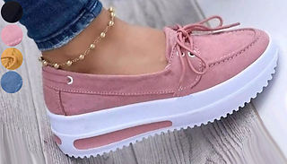 Women's Lace-Up Platform Loafers - 4 Colours & 5 Sizes
