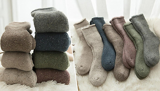 3 x Pairs of Thick Winter Socks - 6 Colours
