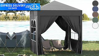 Outsunny 2m Pop-Up Garden Gazebo with Removable Walls - 5 Colours