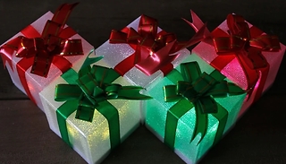 LED Christmas Gift Boxes Decoration