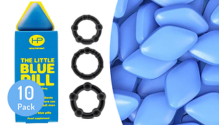 HP Little Blue Pill 10 or 20-Pack with Optional Cockring