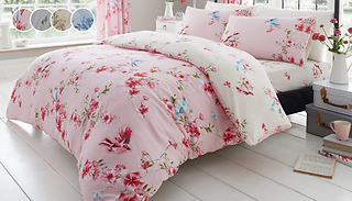 Birds & Blossoms Duvet Set - 3 Sizes & 4 Colours