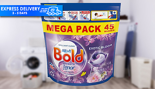 45 Bold All-In-1 Exotic Bloom Washing Liquid Tablets