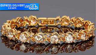 Blossom Gemstone & Lab Diamond Tennis Bracelet - 5 Colours