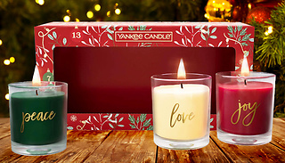 3 Christmas Yankee Candle Tumbler Gift Set