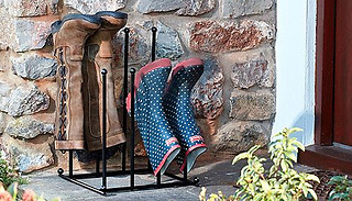 2-Tier Steel Boot Rack - Fits 4 or 6 Pairs!