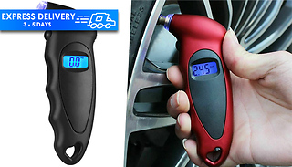 Digital Tire Pressure Gauge with LCD Display - 2 Colours