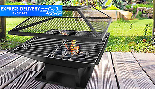 Hortus Square Fire Pit BBQ