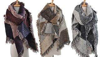Oversized Patchwork Scarf - 3 Colours
