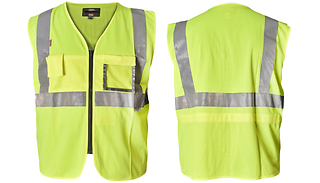 3-Pack of High Visibility Zip-Up Safety Vests
