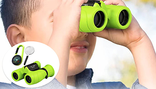 Kid's Compact Binoculars with Compass & Magnifying Glass