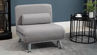 Convertible Linen Upholstered Sofa Bed