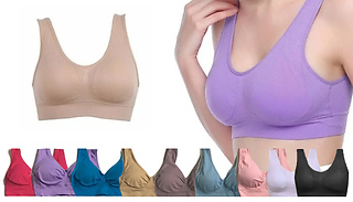 3 or 6 Pack of Seamless Comfort Bras