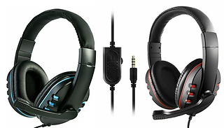 Pro Gaming Over-Ear Headset with Microphone - 2 Colours