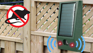 Solar Ultrasonic Waterproof Animal Repeller With Light