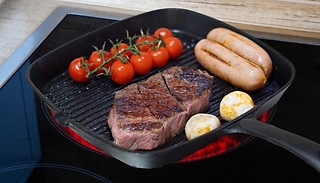 Cast Iron Non-Stick Square Frying Skillet