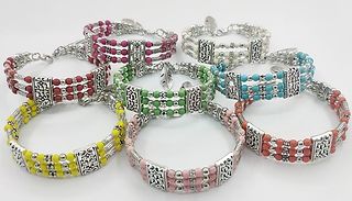 Bohemian-Style Leaf Pendant Bracelet - 8 Colours