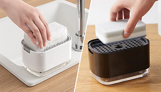 2-In-1 Soap Dispenser Pump with Optional Sponges - 2 Colours