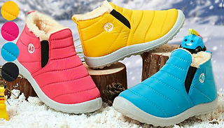 Kid's Non-Slip Faux Fur Winter Boots - 4 Colours & 9 Sizes