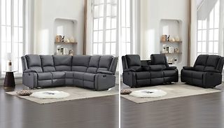 Recliner Sofa Set - 2 Colours, 2 Style Options
