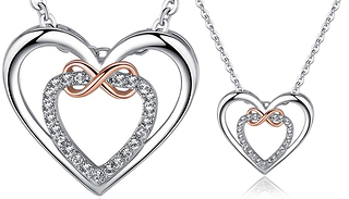 Swarovski Elements 'Infinity' Heart Necklace