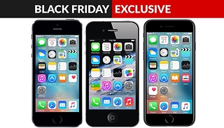 Apple iPhone 4, 5S, 6 or SE Unlocked Black - 8GB or 16GB