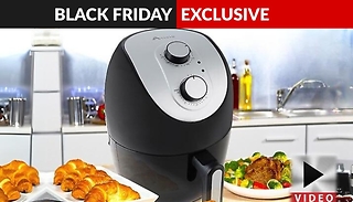 3L Air Fryer With Adjustable Thermostat & Timer - 1200W