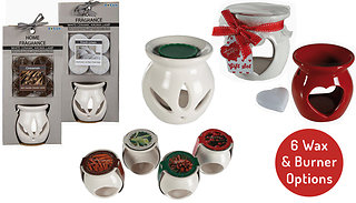 Ceramic Oil Burners & Scented Wax Melts - 6 Options