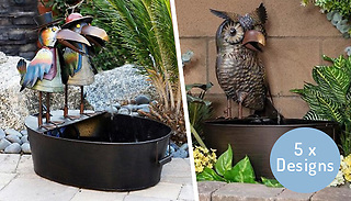 Miniature Metal-Look Animal Garden Ornament - 5 Designs