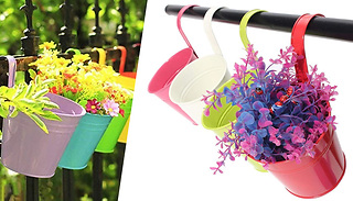 10-Pack of Hanging Flower Pots