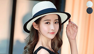 Unisex Straw Beach Hat - 2 Colours