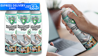 3 or 6-Pack of Multi-Purpose Disinfectant Spray