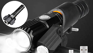 Three-Headed Portable Flash Light