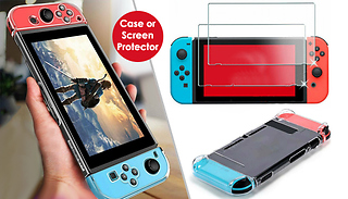 Shockproof Case or 2-Pack of Screen Protectors for Nintendo Switch