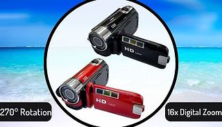 Full HD 270° Rotation 16X Digital Video Camera - 2 Colours 