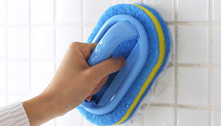 One, Two or Three Cleaning Handle Sponge Brushes