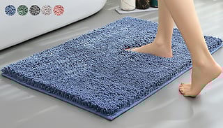 Non-Slip Shaggy Bath Rug - 2 Sizes & 5 Colours