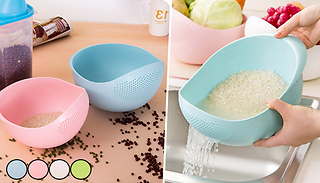 1 or 2 Multi-Functional Kitchen Straining Wash Baskets - 4 Colours