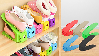 Pair of Space-Saving Shoe Organisers - 4 Colours
