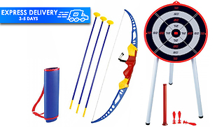 Kid's Bow & Arrow Archery Set And Target