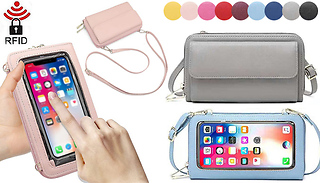 Touch Screen Cross Body Phone Purse - 9 Colours
